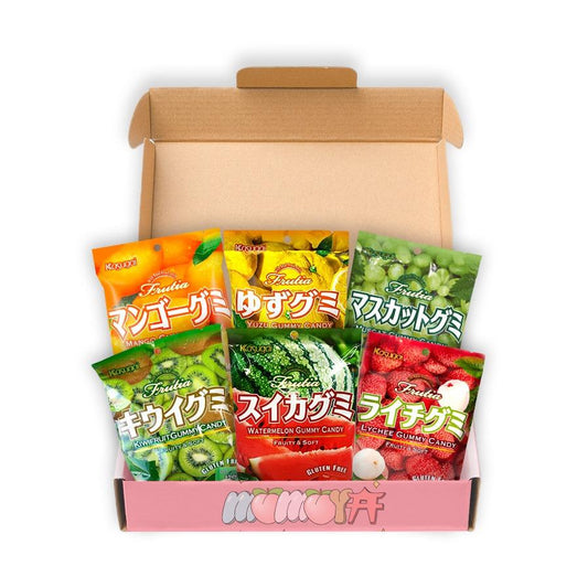 Kasugai Gummy Candy Package | 6-in-1 Box