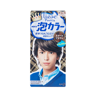 KAO PRETTIA MENS BUBBLE BLEACH HAIR COLOR SMART BROWN