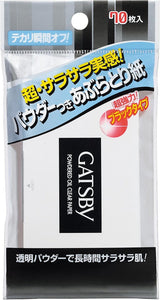 MANDOM GATSBY OIL BLOTTING POWDER FACIAL PAPER